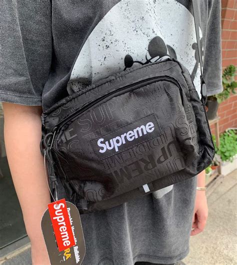 supreme lv shoulder bag fake|is a supreme shirt real.